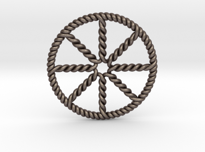 Twisted Dharma Wheel 3d printed