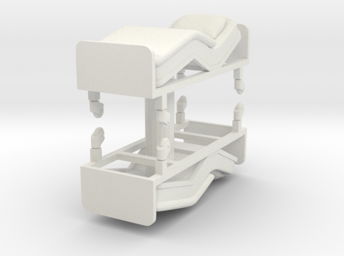 Hospital Bed (x2) 1/56 3d printed