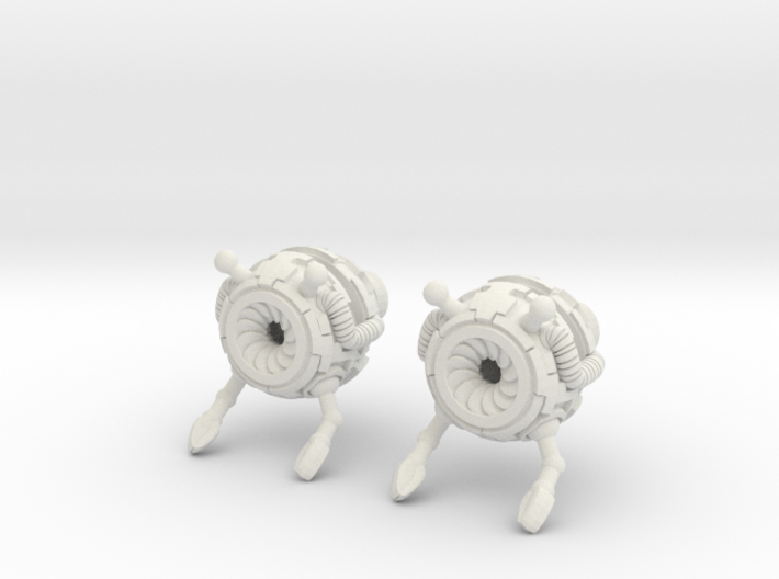 Bot Earrings (Small) 3d printed