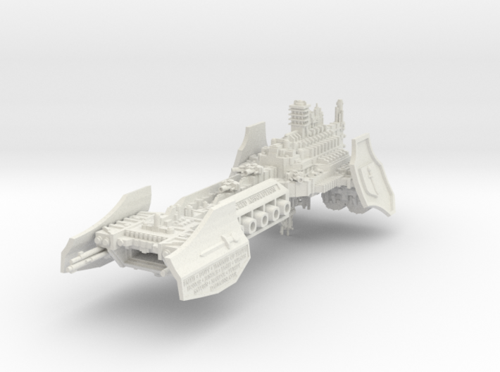 Paladin Battle Barge &quot;Sacred Absolution&quot; 3d printed