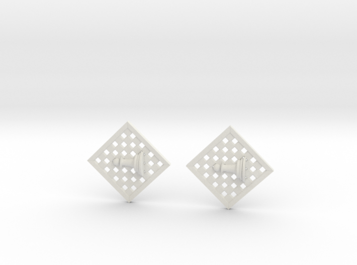 Chess Earrings - Pawn 3d printed