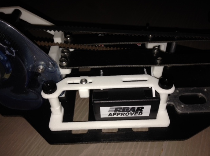 Kyosho Lazer ZX - Lipo Battery Tray Kit 3d printed Full Front Position (requires optional Belt Tensioner)