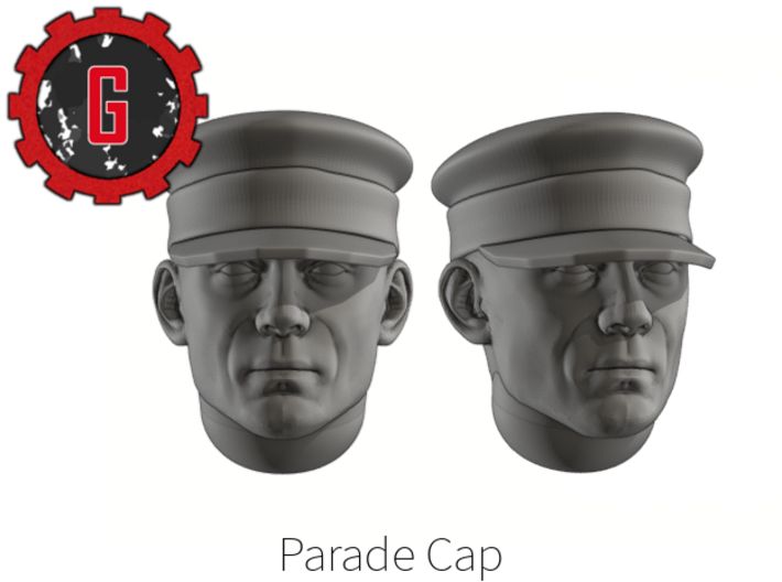 28mm Heroic Scale Parade Caps 3d printed