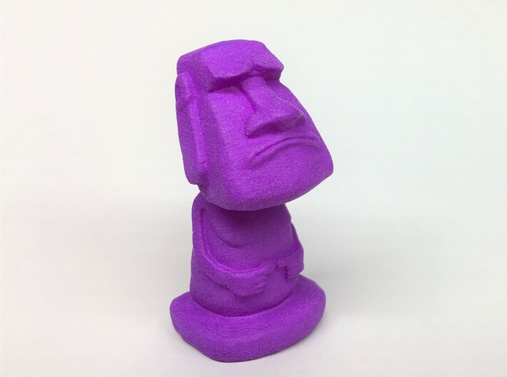 Troubled Moai 3d printed