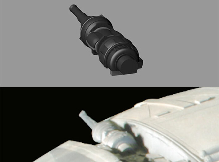 1/32 TOS Cylon Raider Cannon Replacement Set 3d printed 