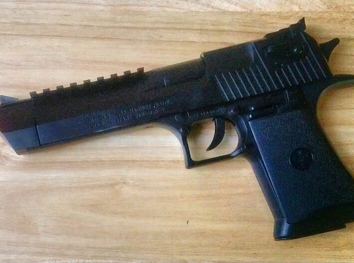 Top Picatinny Rail (8-Slots) for Desert Eagle ASP 3d printed 