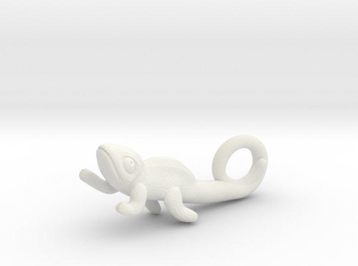Chameleon Pendant (Small) 3d printed