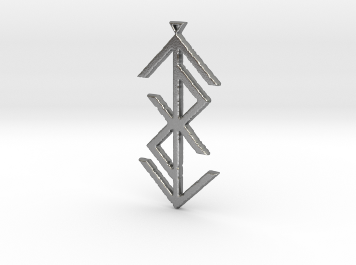 Tryggr Pendant 3d printed Tryggr Rune