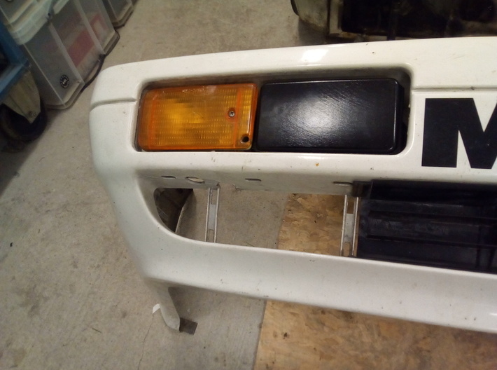 Audi 80/90/Coupe GT RH Foglight Infill Panel 3d printed Infill painted in satin black