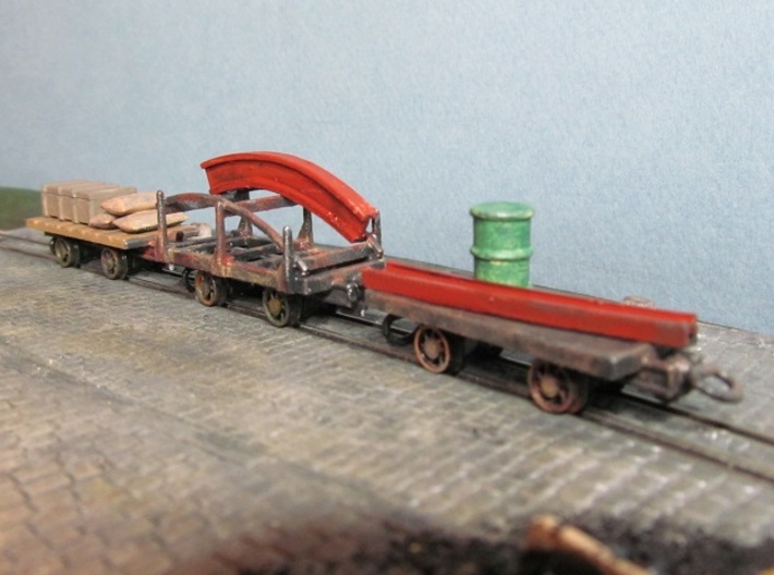 009 Colliery Utility Wagons X3 3d printed