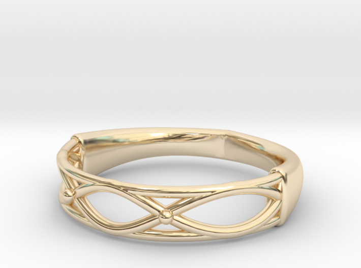 Celtic Weave Ring 2 3d printed