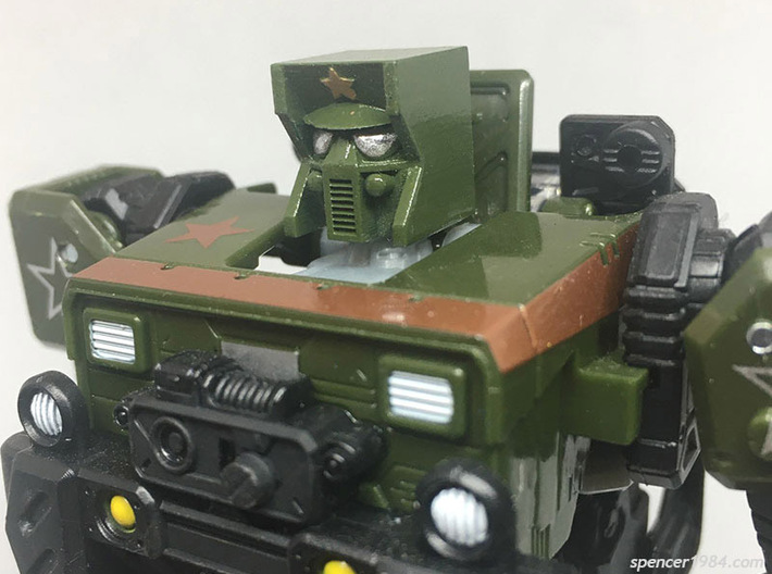 Geeper-Creeper Head 3d printed British Engine Green used to match Hound's molded plastic color.