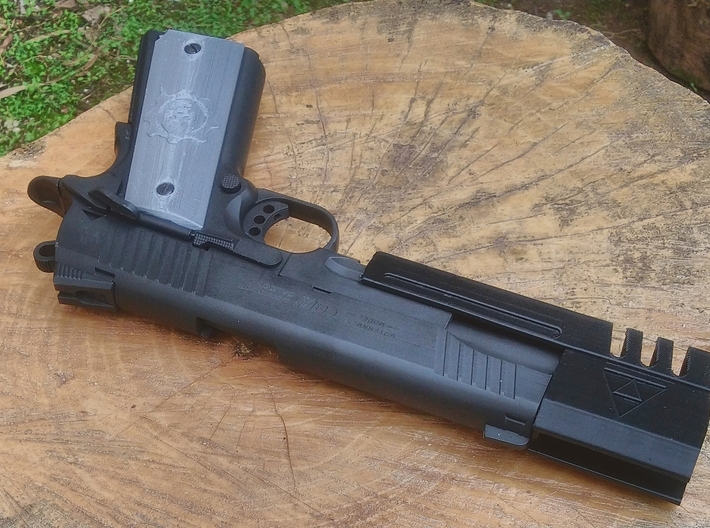 TriForce Match Weight Comp for 1911 Airsoft GBB 3d printed 