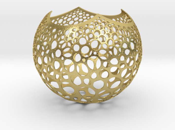 Stereographic Voronoi Sphere 3d printed