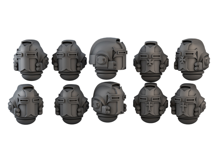 MK Galaxy black templars Helmet Model 8 3d printed 