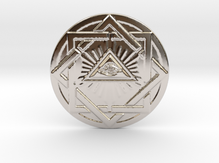 Eye of Providence Barter &amp; Trade Faux Coin Small 3d printed