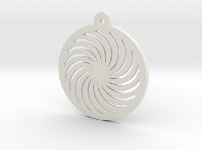 KTPD01 Spiral Die Cutting Pendant Jewelry 3d printed