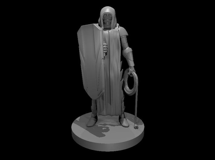 Warforged War Cleric with Charging Cord Whip 3d printed