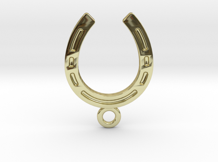 Horseshoe earring 3d printed