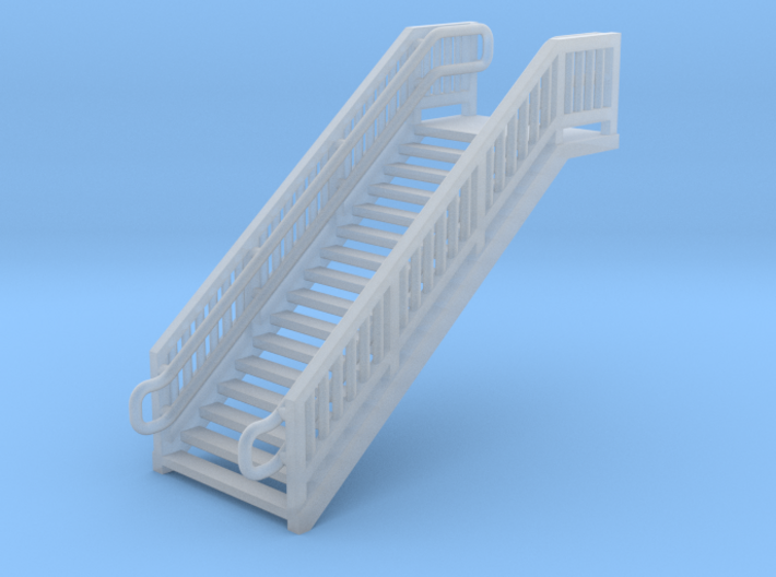 N Scale Steel Station Stairs 20mm 3d printed 