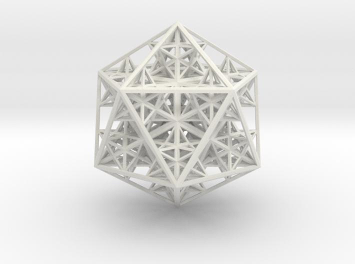Nested 14 stellated dodecahedrons 3d printed