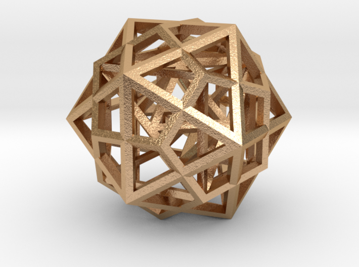 Nested Platonic Solids 3mm 3d printed