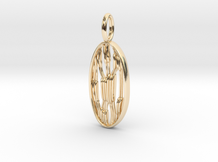 Chloroplast Pendant - Science Jewelry 3d printed