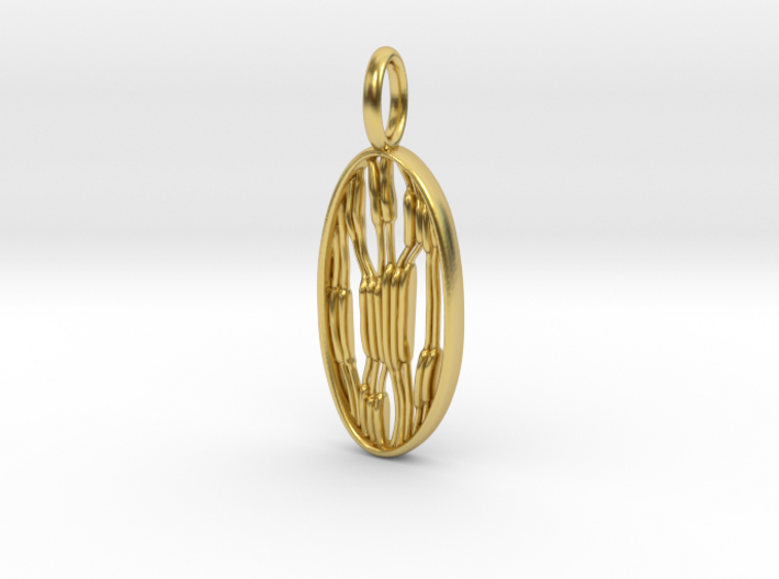 Chloroplast Pendant - Science Jewelry 3d printed