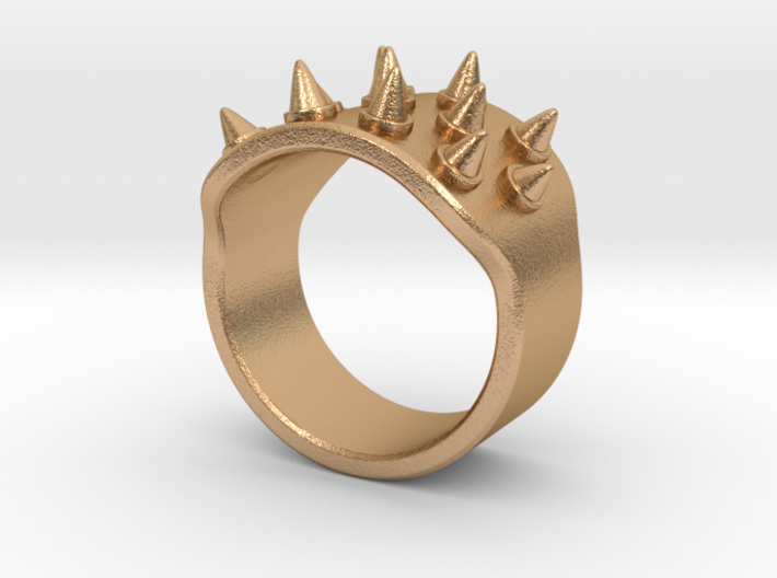 Spiked Armor Ring_A 3d printed