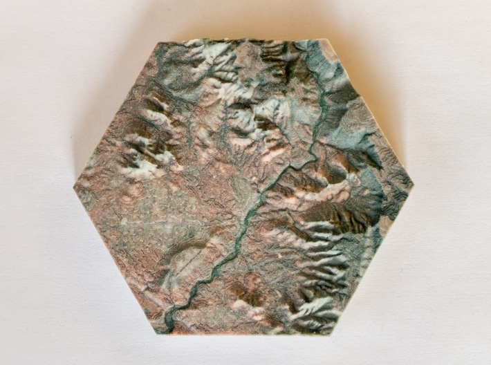 Model of Sedona, Arizona (10cm, Full-Color) 3d printed 