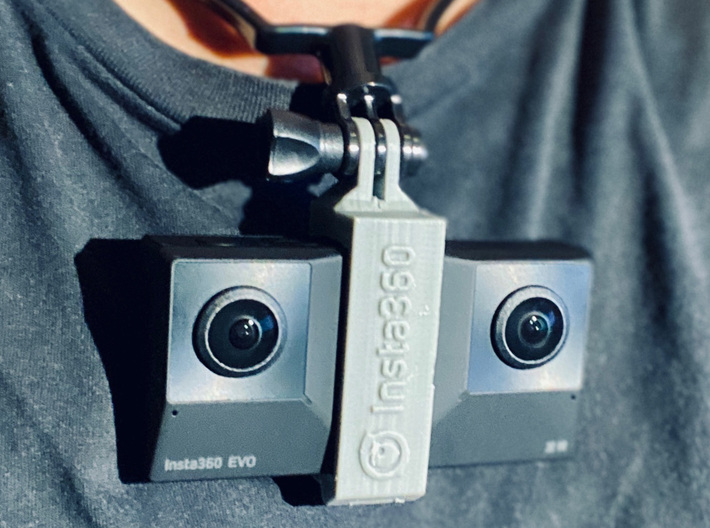 Gopro Mount for Insta360 Evo  3d printed 