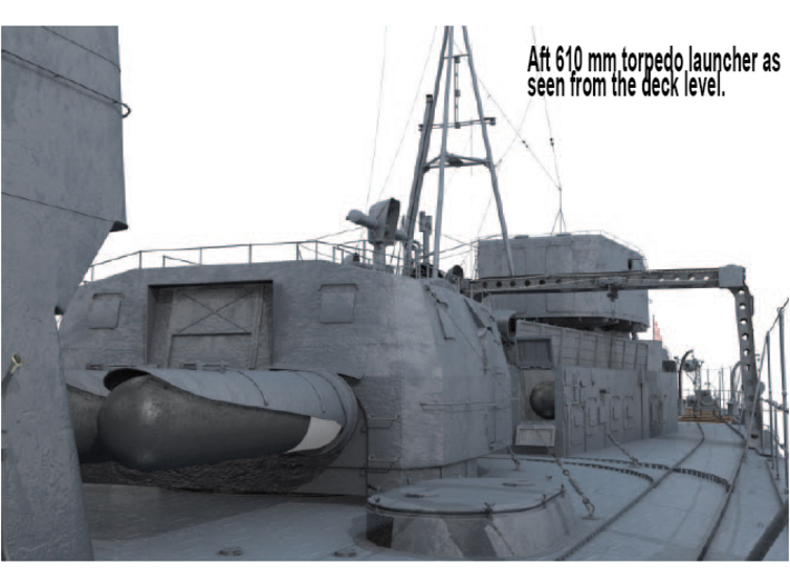 1/72 IJN 610 mm (24in) Type 93 Torpedo Tubes 3d printed 