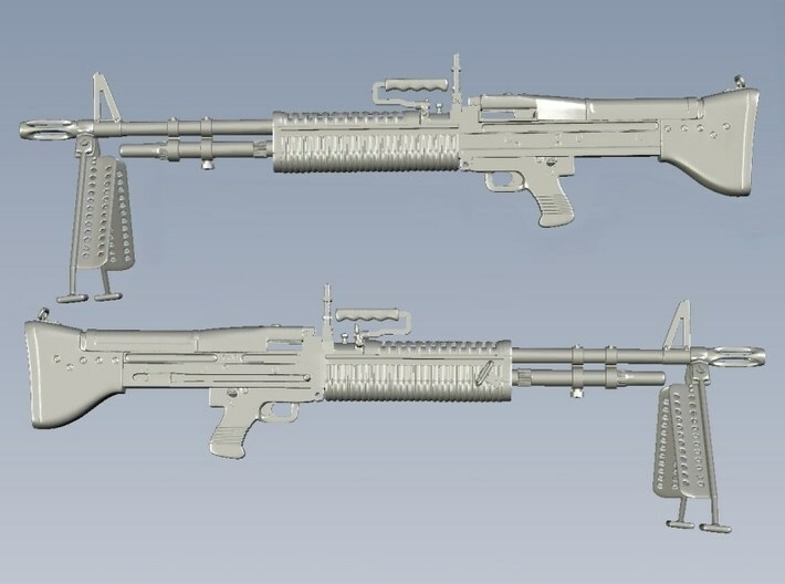 1/9 scale Saco Defense M-60 machineguns x 3 3d printed 