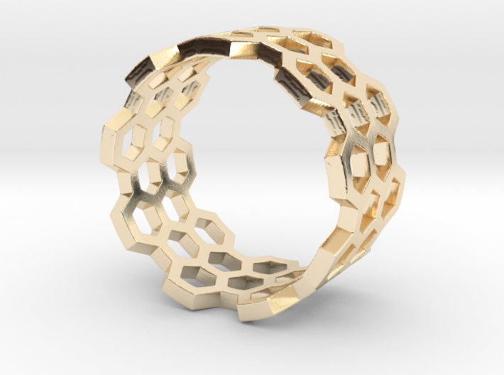 Honeycomb Ring_B 3d printed