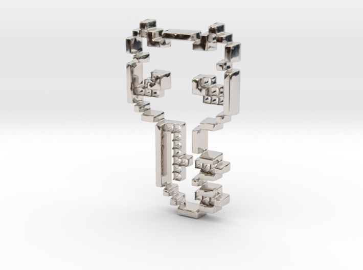 Gold Chocolate Key Pendant Geek Video Game Jewelry 3d printed
