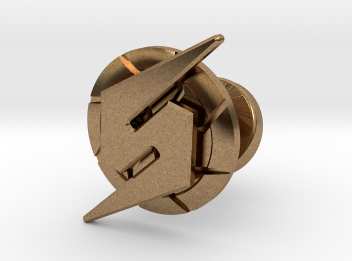 Metroid Symbol Cufflink 3d printed