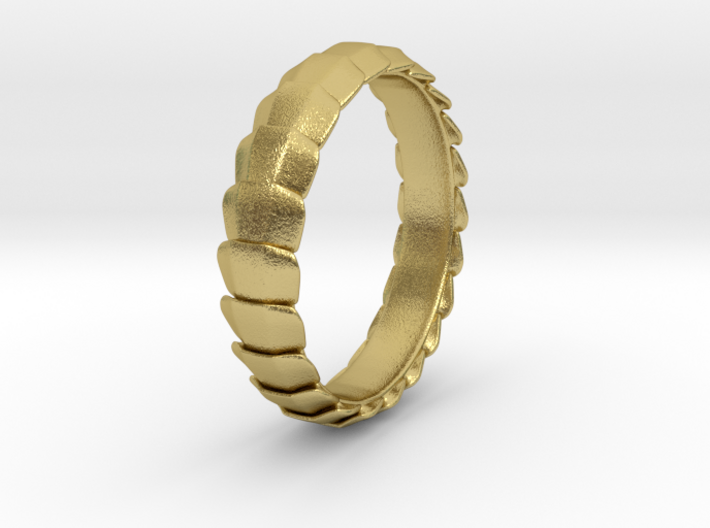 Centipede Armor Ring 3d printed