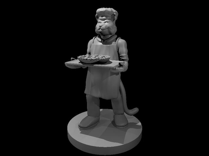 Tabaxi Chef 3d printed