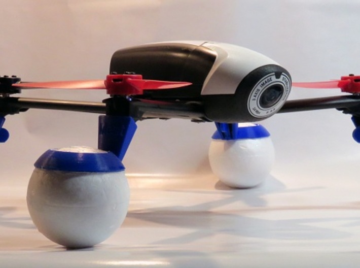 Parrot Bebop 2 drone 66mm sphere water landinggear 3d printed