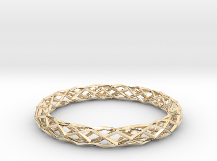 Mobius Diamond Check Bracelet 3d printed