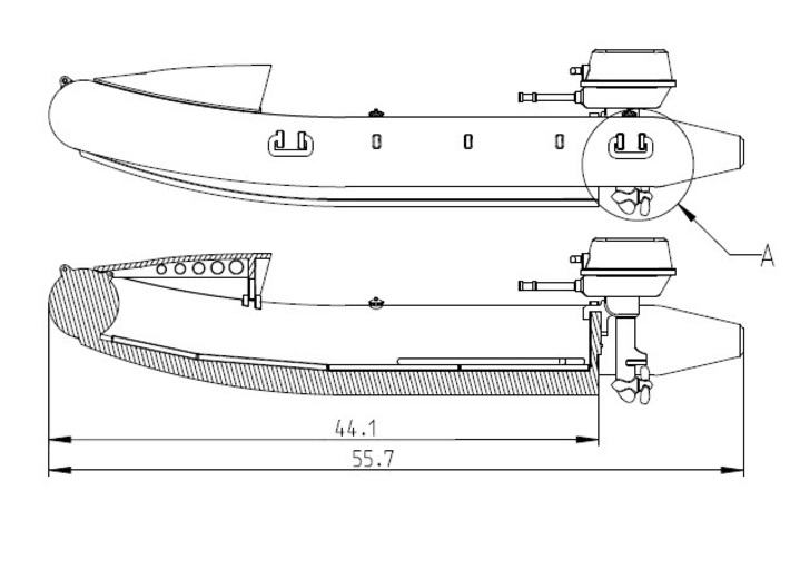 Schlauchboot Typ-B 1:72 3d printed 