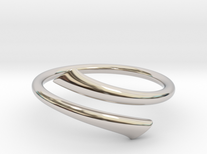 Streamline Open Ring 3d printed