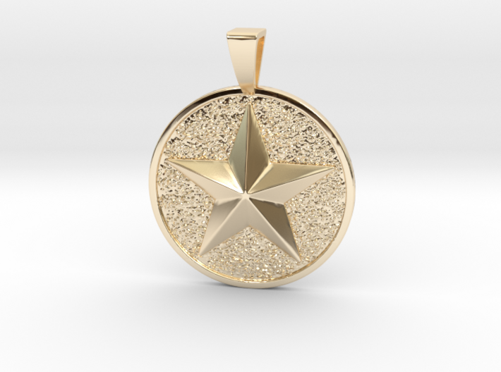 Epiphany Star Coin Pendant 3d printed