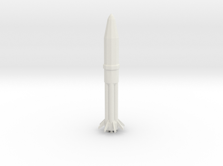 1/1000 Scale Saturn Rocket SA-204 3d printed