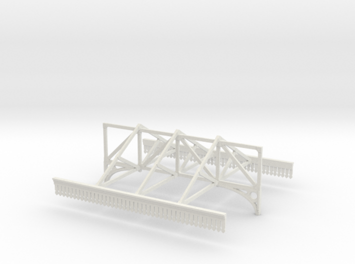 Platform Canopy Section 2 - No Roof - 4mm Scale 3d printed
