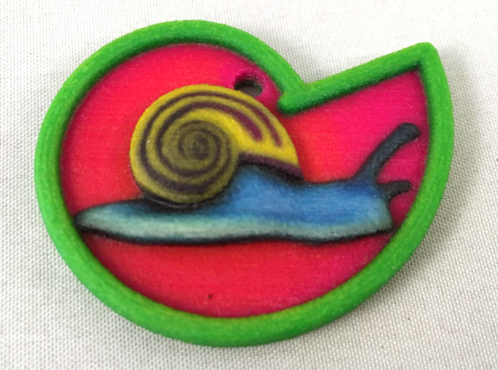 Snail Pendant 3d printed 