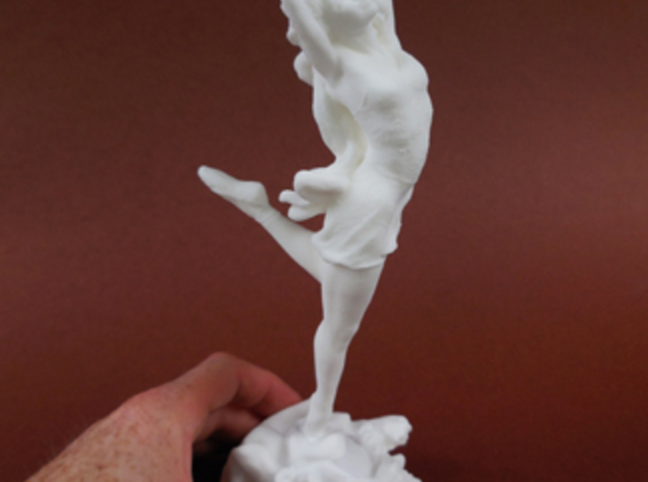 9 inches tall- FlowerDancer-TimKing 3d printed 9 inch tall, hollow base