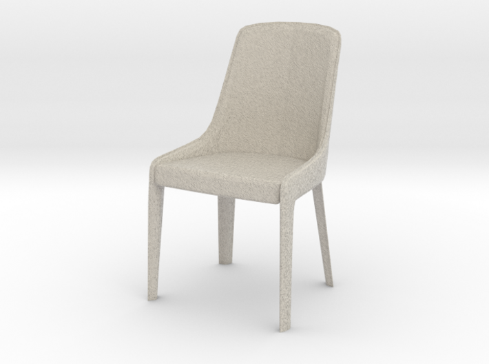 Modern Miniature 1:24 Chair 3d printed