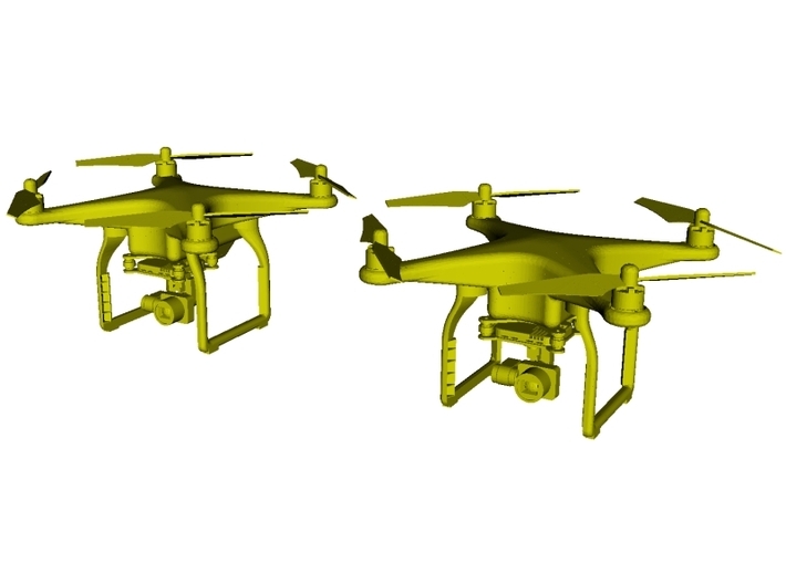 1/64 scale hand-held UAV drone miniatures x 2 3d printed