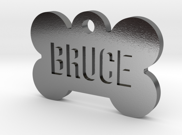 Cosplay Charm - Bruce Dog Bone ID Tag 3d printed